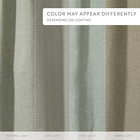 Casual Comfort Linen-Look  Solid Shower Curtain