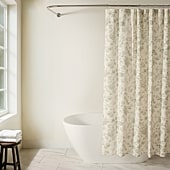 Casual Comfort Cotton Blend Floral Shower Curtain