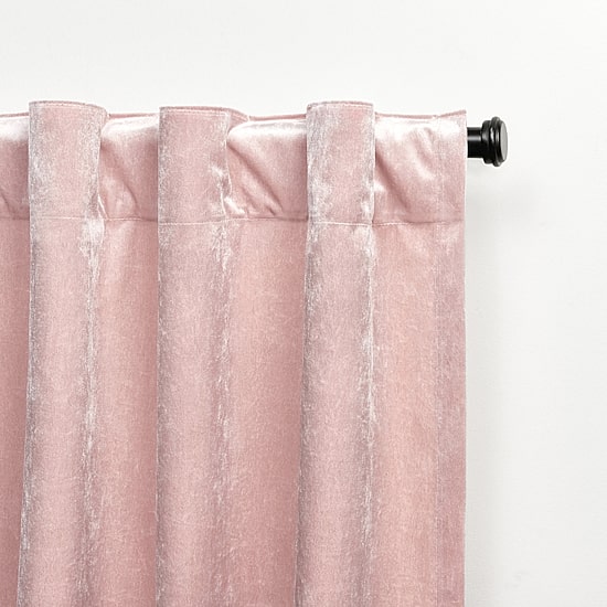 Exclusive Home Curtains Velvet Tab Top Light-Filtering Set of 2 Curtain Panel