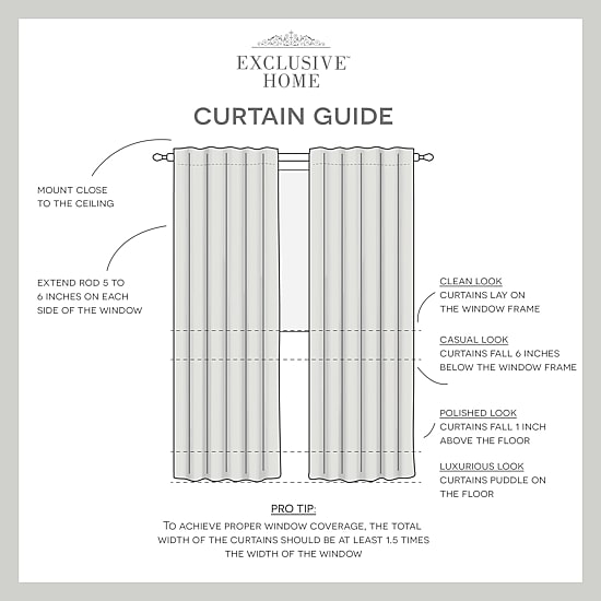 Exclusive Home Curtains Velvet Tab Top Light-Filtering Set of 2 Curtain Panel