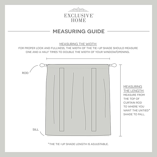 Exclusive Home Curtains Belgian Sheer Rod Pocket Single Tie-Up Shade