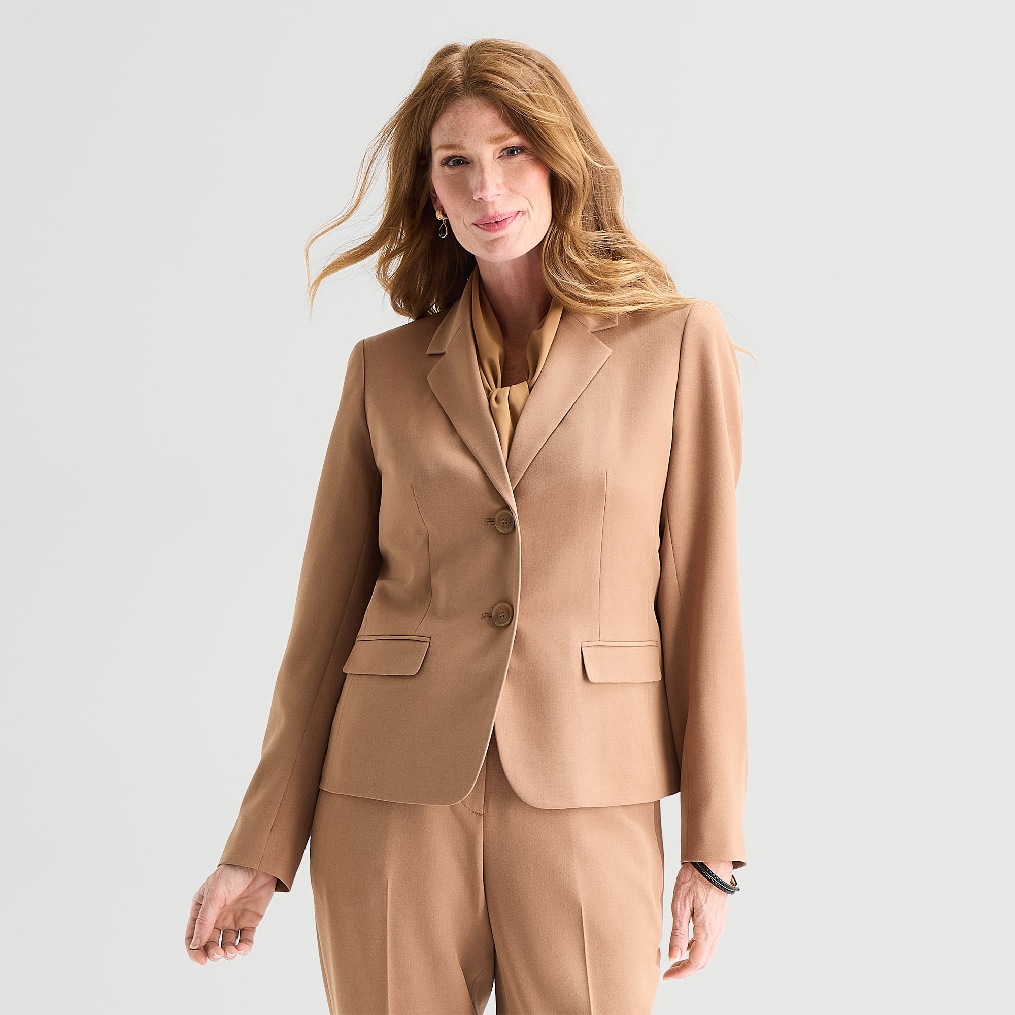 Black Label by Evan-Picone Womens Classic Fit Suit Jacket