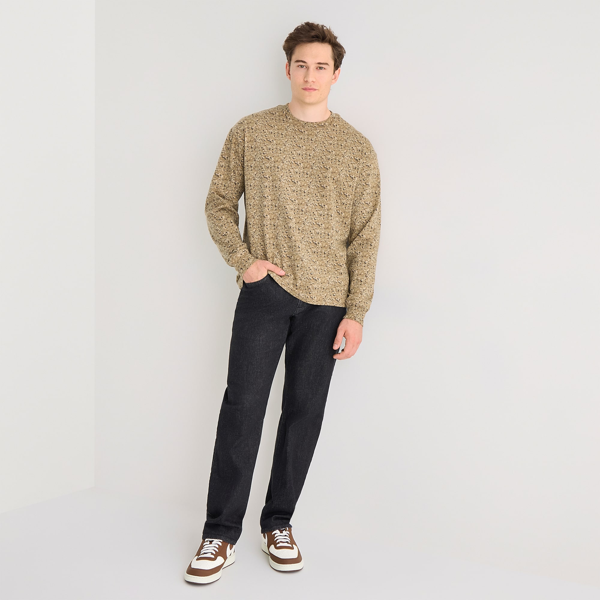 Arizona Mens Crew Neck Long Sleeve T-Shirt