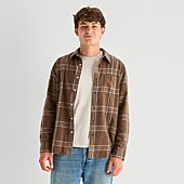 Arizona Mens Long Sleeve Boxy Fit Flannel Shirt