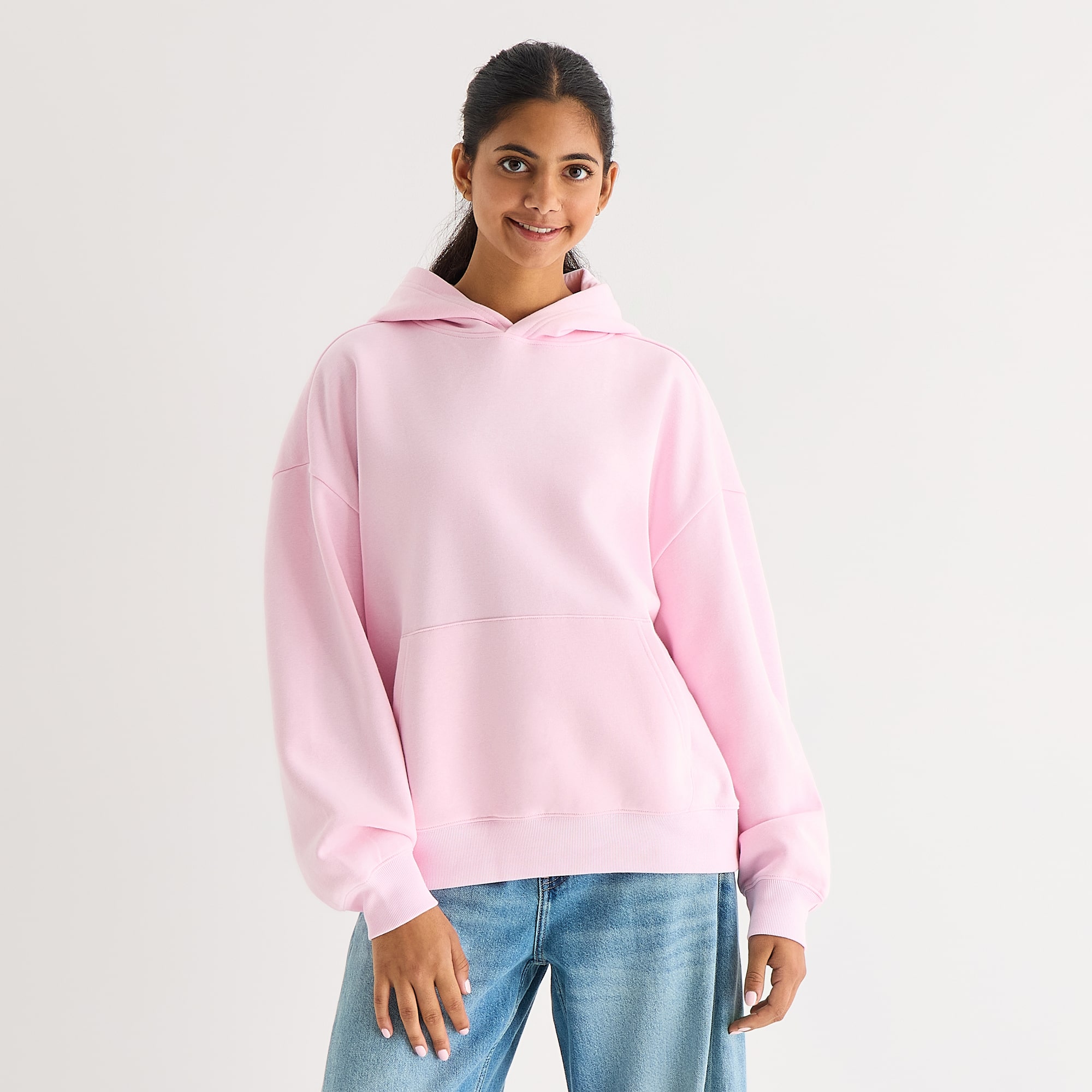 Arizona Womens Juniors Long Sleeve Fleece Hoodie