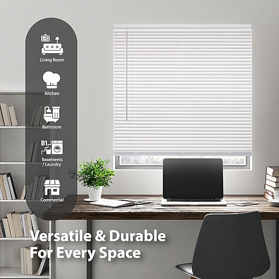 1" Cut-To-Width Room Darkening Cordless Mini Blind