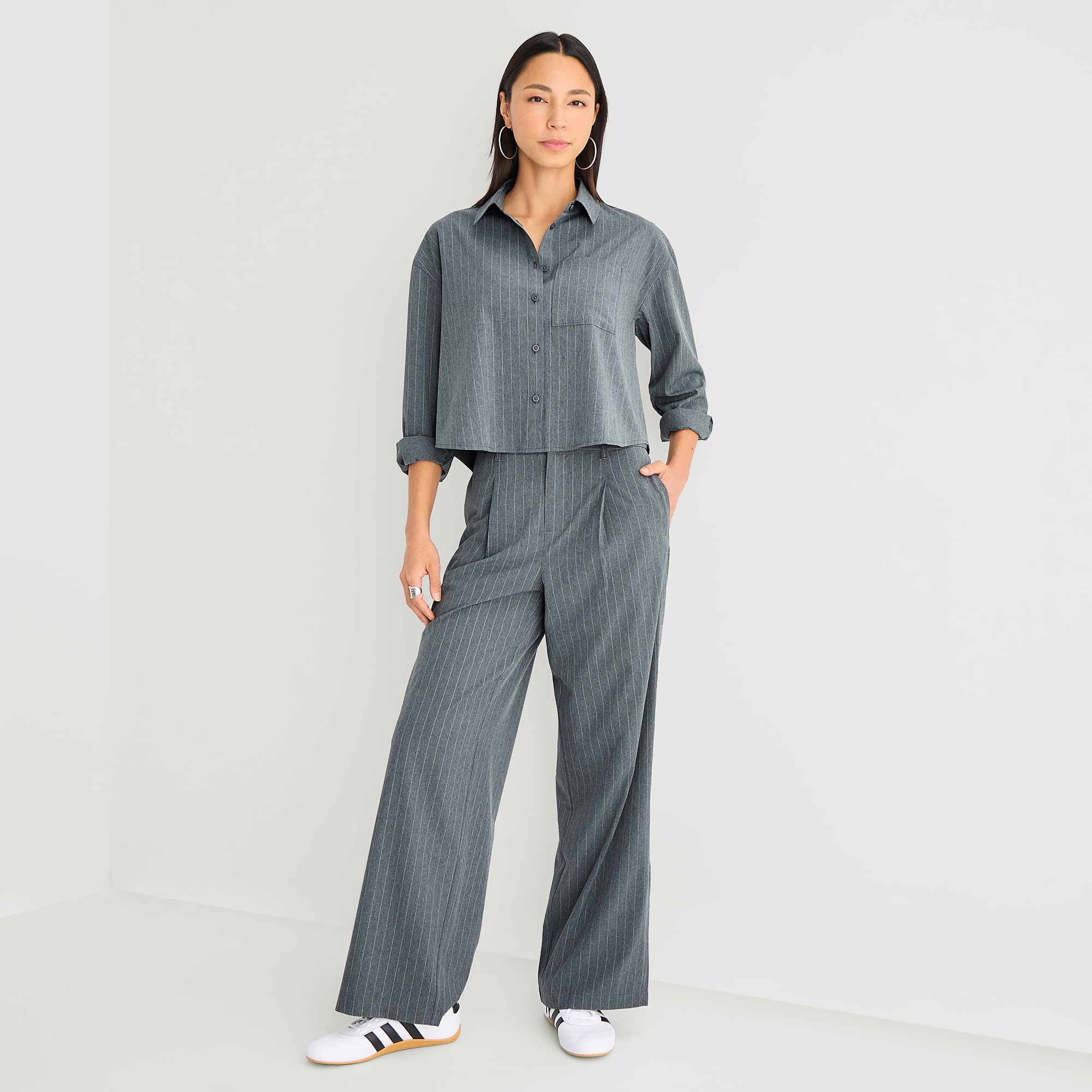 Stylus Womens Straight High Rise Trouser