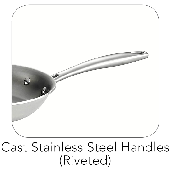 Tramontina Gourmet Tri-Ply Clad Stainless Steel Induction-Ready Fry Pan