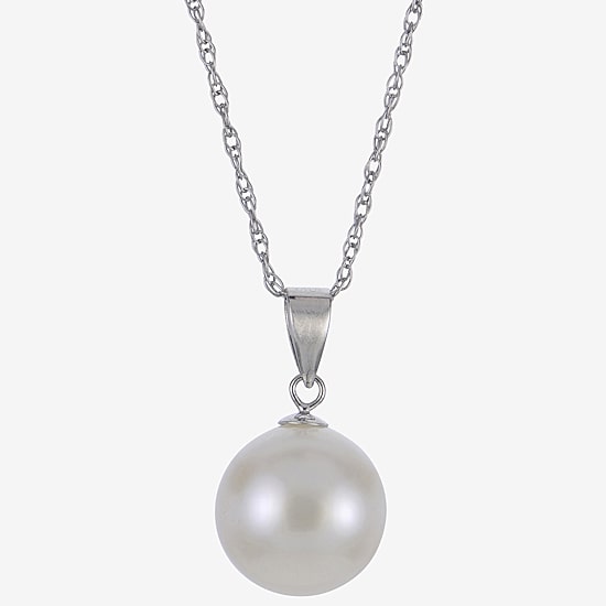 Cultured Freshwater Pearl Sterling Silver Stud Earring & Pendant 2-pc Set