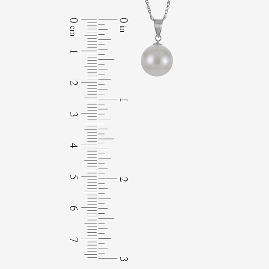 Cultured Freshwater Pearl Sterling Silver Stud Earring & Pendant 2-pc Set