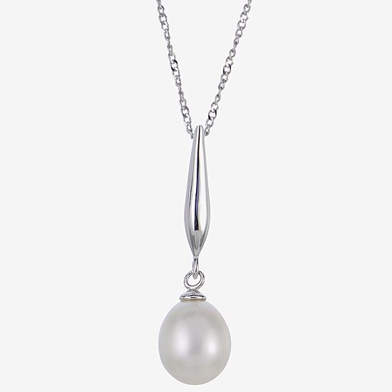 Womens White Cultured Freshwater Pearl Sterling Silver 2-pc. Jewelry Set