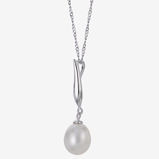 Womens White Cultured Freshwater Pearl Sterling Silver 2-pc. Jewelry Set