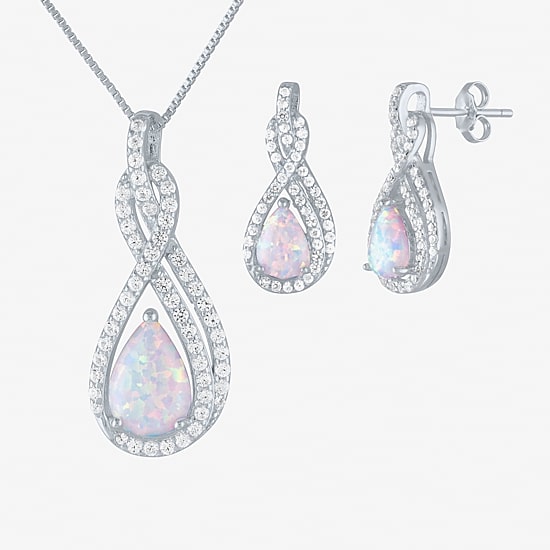 Gemstone Sterling Silver 2-pc. Pear Jewelry Set