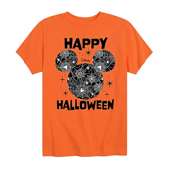 Disney Collection Little & Big Kid Unisex Crew Neck Short Sleeve Regular Fit Mickey Mouse Graphic T-Shirt