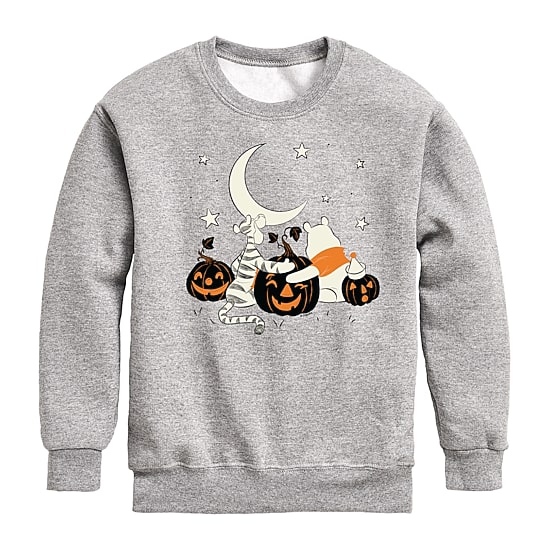 Disney Collection Little & Big Kid Unisex Crew Neck Fleece Long Sleeve Winnie The Pooh Sweatshirt