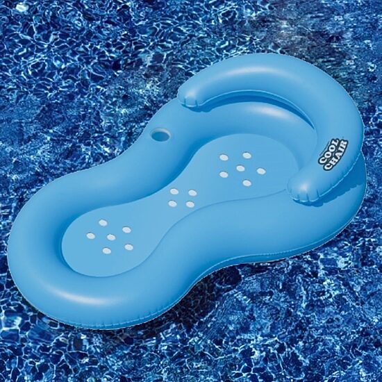 Inflatable Lounge Chair With Holes Pool Float