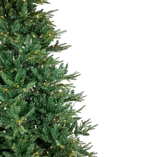 7.5' Pre-Lit Juniper Pine Artificial Christmas Tree  Warm White LED Lights