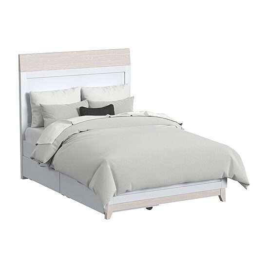 Westwood Design Rowan Youth Bed with Under Bed Drawers in Ash Linen