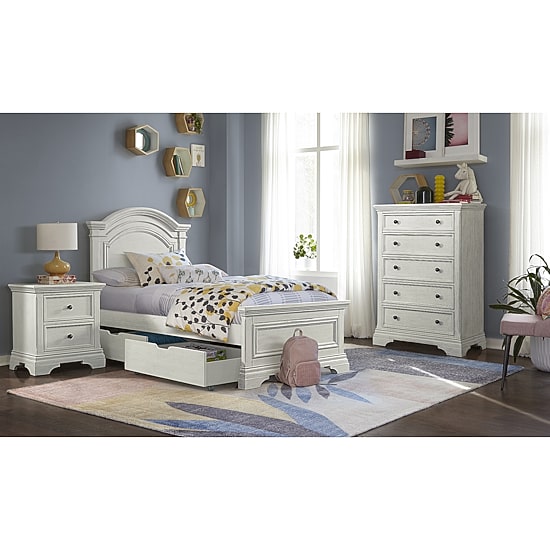 Westwood Design Olivia Twin Bed with 2 Storage Drawers
