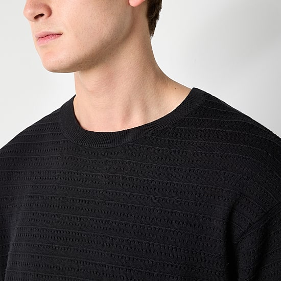 Arizona Big and Tall Mens Crew Neck Short Sleeve Pullover Sweater