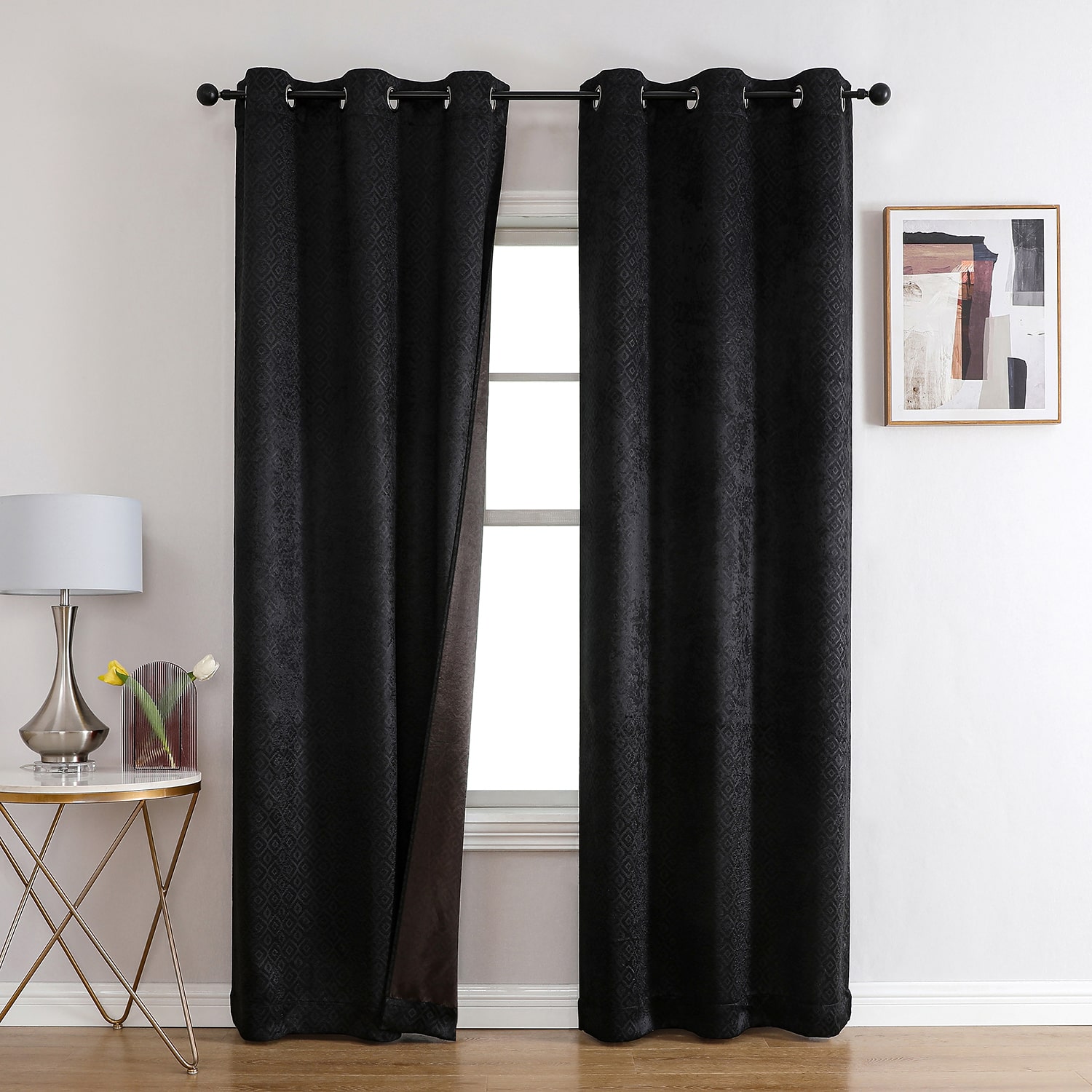 Archie Grommet Top Blackout Set of 2 Curtain Panel