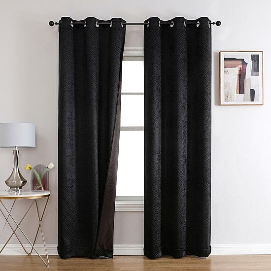 Archie Grommet Top Blackout Set of 2 Curtain Panel