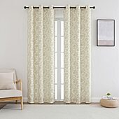 Regal Home Norwood Printed Grommet Top Blackout Set of 2 Curtain Panel