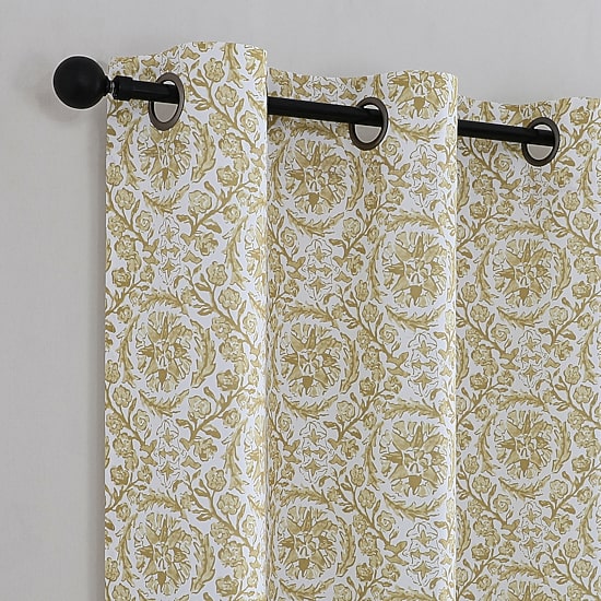 Regal Home Norwood Printed Grommet Top Blackout Set of 2 Curtain Panel