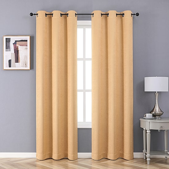 Novalie Grommet Top Blackout Set of 2 Curtain Panel