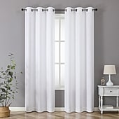 Regal Home Pascal Grommet Top Energy Saving Embossed Blackout Set of 2 Curtain Panel