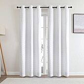 Regal Home Tobias Grommet Top Energy Saving Embossed Blackout Set of 2 Curtain Panel