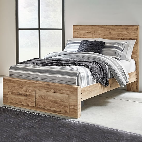 Signature Design by Ashley Hyanna Panel Bed with 2 Footboard Storage Drawers