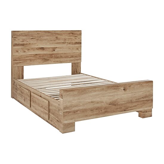 Signature Design by Ashley Hyanna Panel Bed with 2 Side Storage Drawers