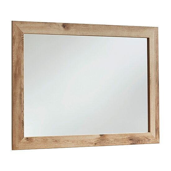 Signature Design by Ashley Hyanna 42" Bedroom Dresser Mirror in Tan Brown