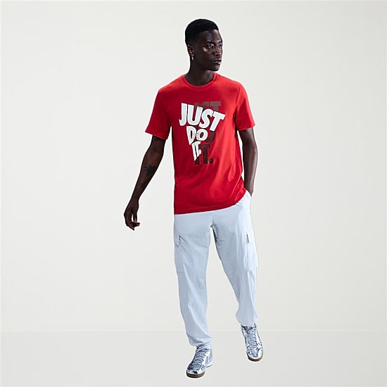 Nike Just Do It Mens Crew Neck Short Sleeve Regular Fit Graphic T-Shirt