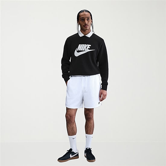 Nike Fleece Sweatshirt Mens Crew Neck Long Sleeve Sweatshirt
