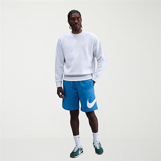 Nike Fleece Mens 11" Mid Rise Workout Shorts