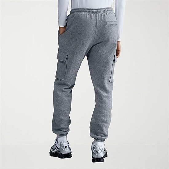 Nike Fleece Mens Cuffed Mid Rise Regular Fit Active Cargo Pant