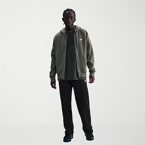 Nike Mens Cuffed Mid Rise Regular Fit Fleece Sweatpant
