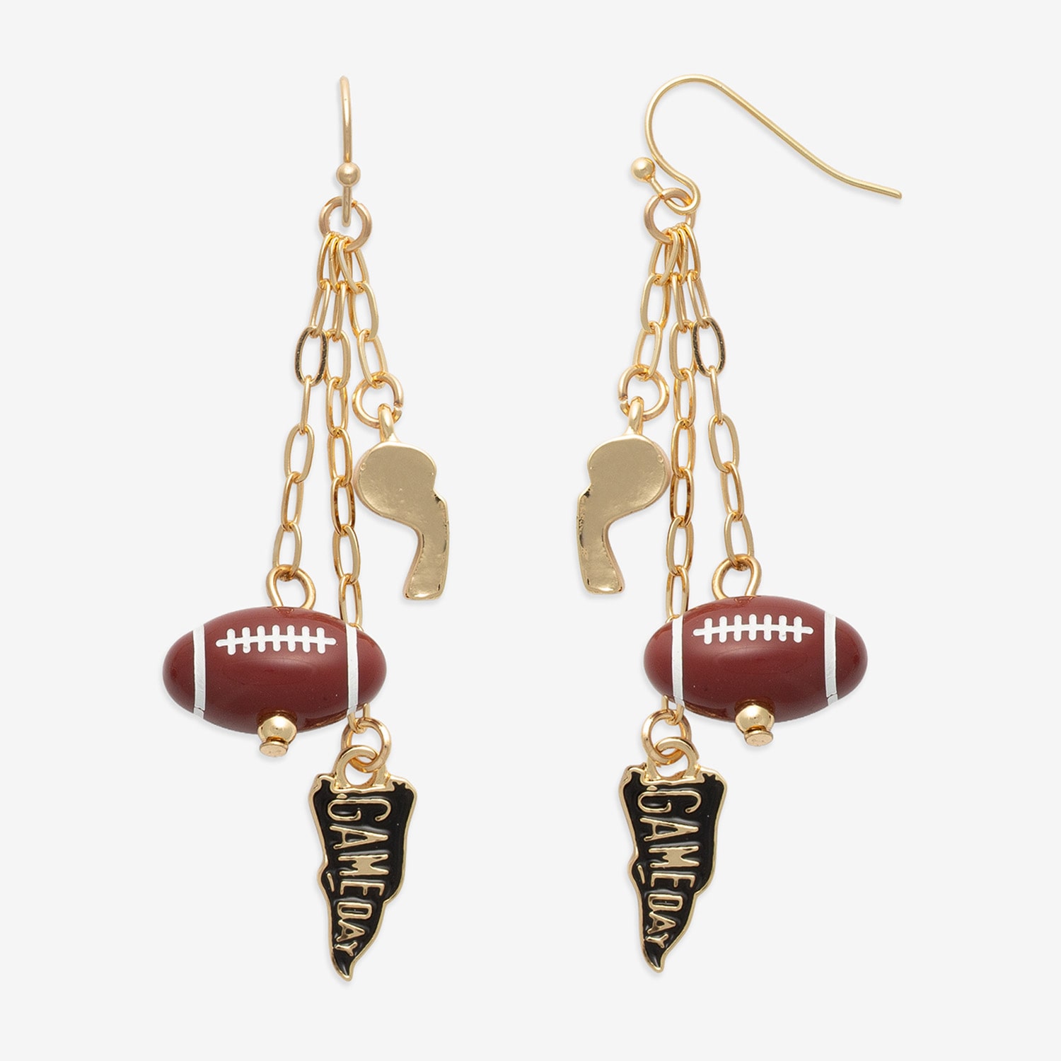 Mixit Game Day Womens Drop Earrings