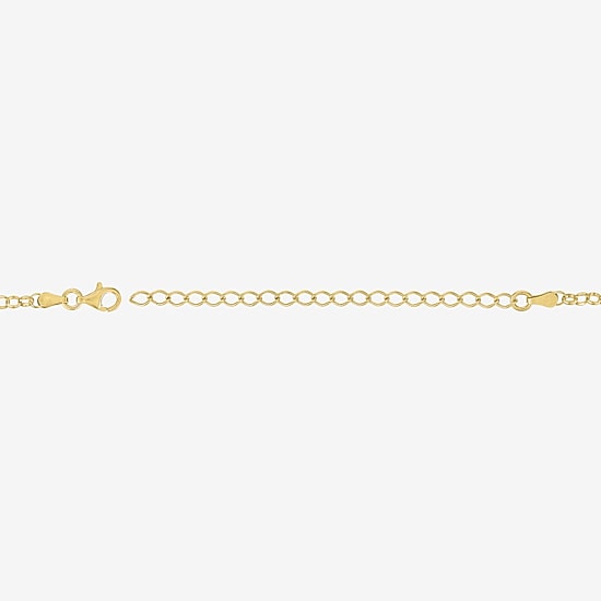 Charmed by Diamond Addiction Womens 14K Gold Over Silver 17 Inch Chain Necklace