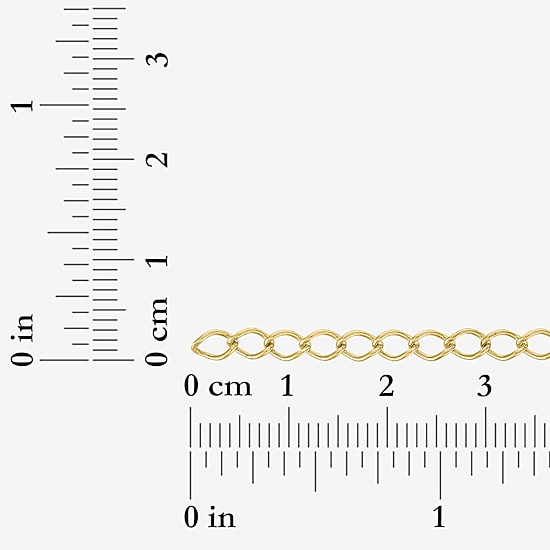 Charmed by Diamond Addiction Womens 14K Gold Over Silver 17 Inch Chain Necklace