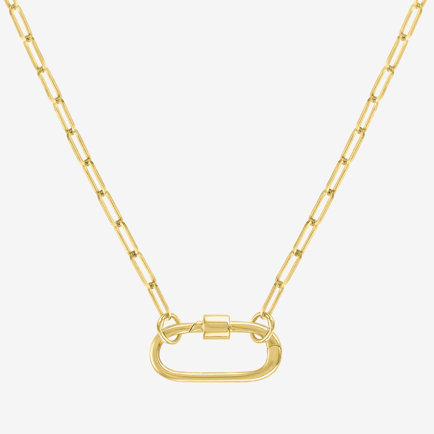 Charmed by Diamond Addiction Womens 14K Gold Over Silver 18 Inch Chain Necklace