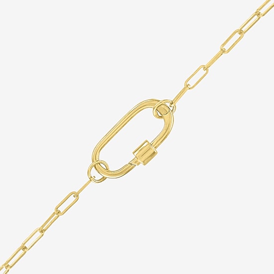 Charmed by Diamond Addiction Womens 14K Gold Over Silver 18 Inch Chain Necklace