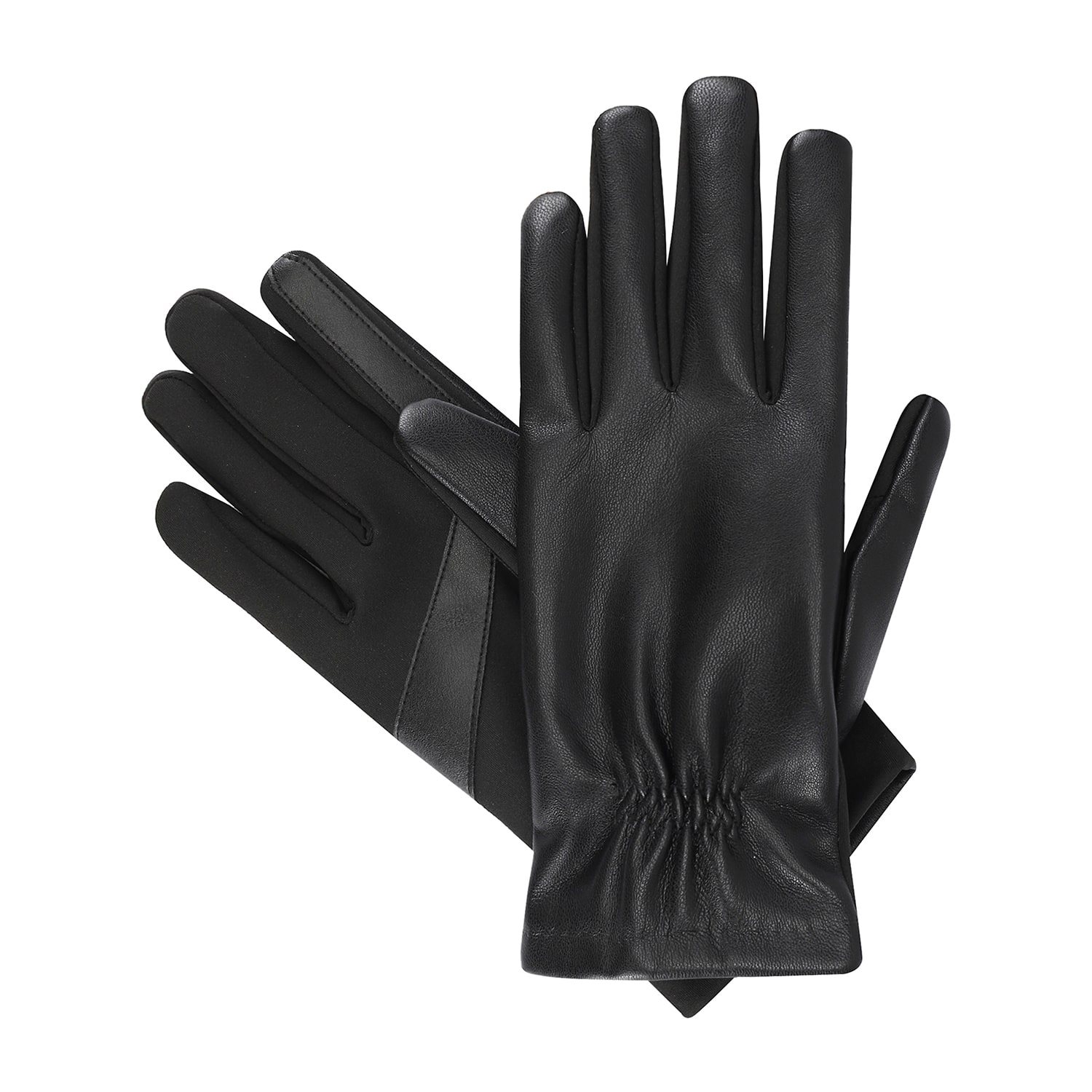 Isotoner Stretch Faux Leather 1 Pair Gloves