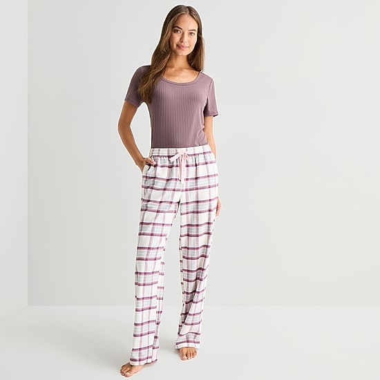 Sleep Chic Womens Flannel Pajama Pants
