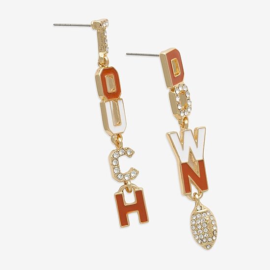 Mixit Womens White Drop Earrings