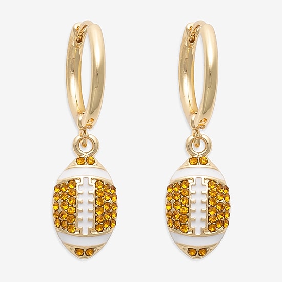 Mixit Womens Glass 36mm Hoop Earrings