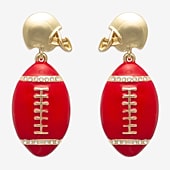 Mixit Womens White Glass Drop Earrings