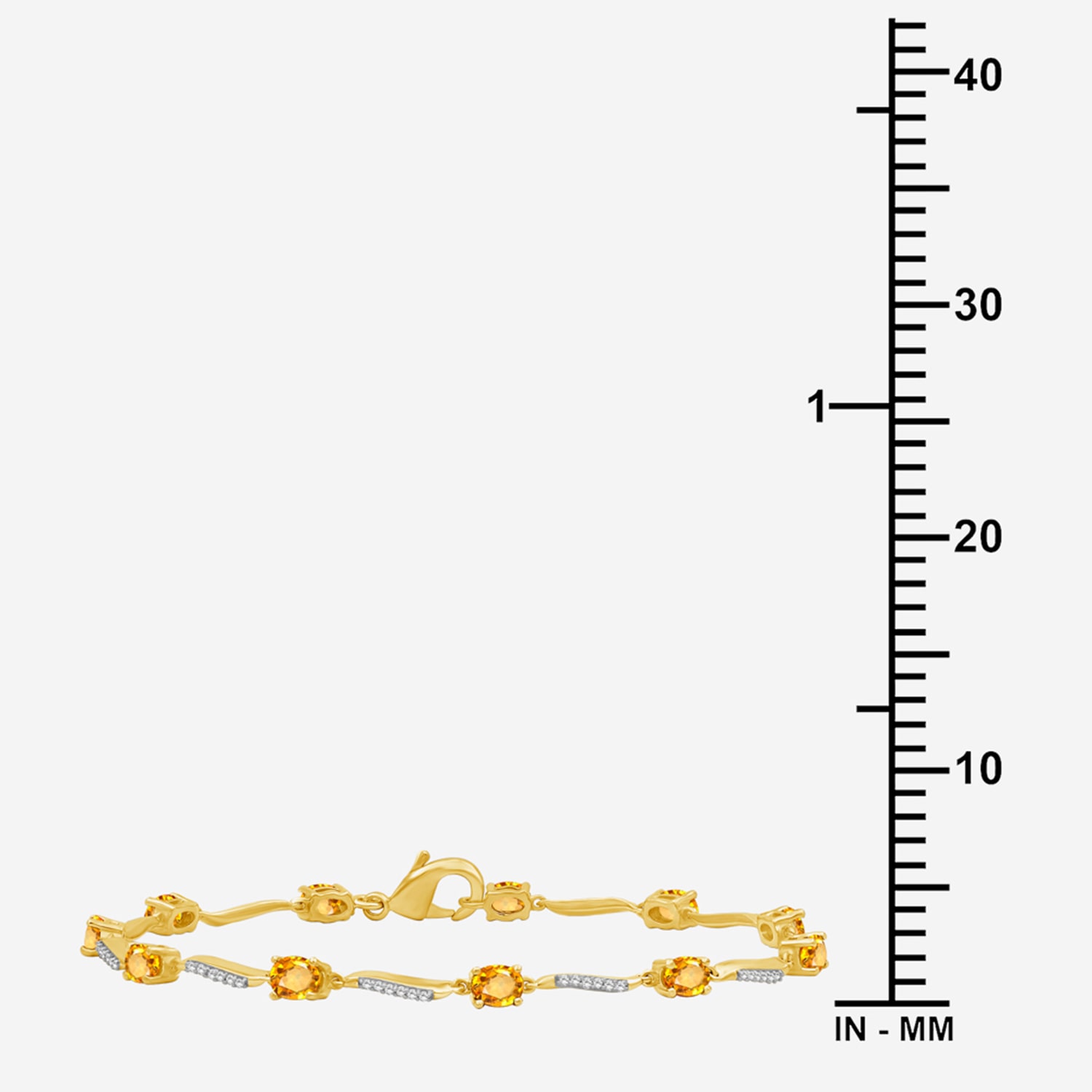I-J / I2-I3) Womens 10K Gold Solid Chain Bracelet